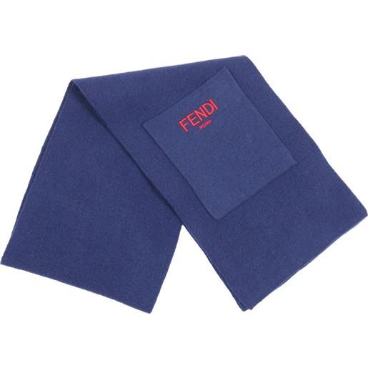 Fendi Jr sciarpa double ff reversibile