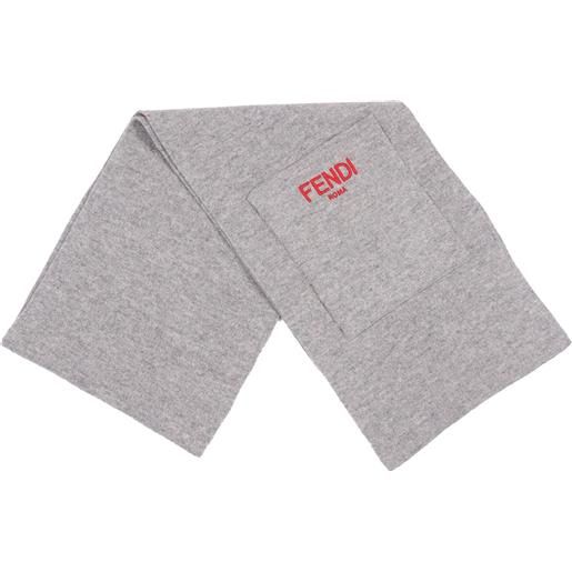 Fendi Jr sciarpa double ff reversibile