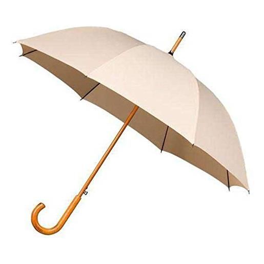 Falcone parapluie long - ouverture automatique résistant au vent beige ombrello classico, 89 cm