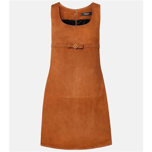 Versace miniabito in suede