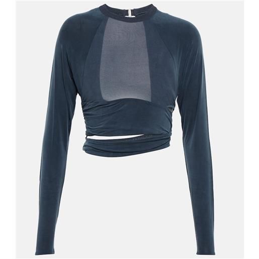 Jacquemus top cropped le t-shirt espelho