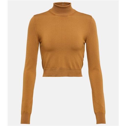 Max Mara pullover cropped balbo in misto lana
