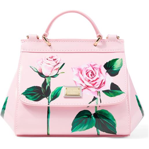 Dolce&Gabbana Kids borsa a spalla sicily in vernice