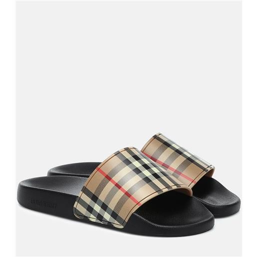 Burberry ciabatte a quadri