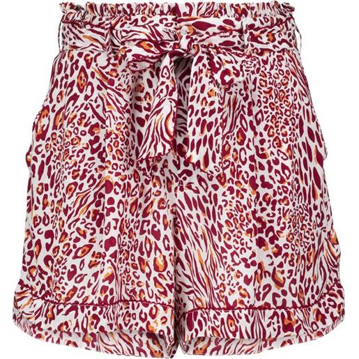 Poupette St Barth shorts rachel con stampa leopardata