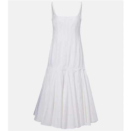 Jacquemus abito midi agave in popeline di cotone