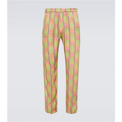 Dries Van Noten pantaloni con stampa