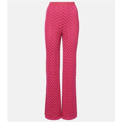 Missoni pantaloni a gamba larga in misto cotone