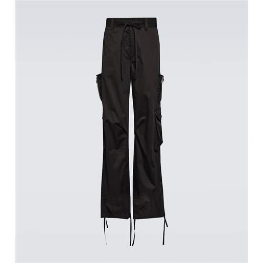 Dolce&Gabbana pantaloni regular in cotone a vita alta