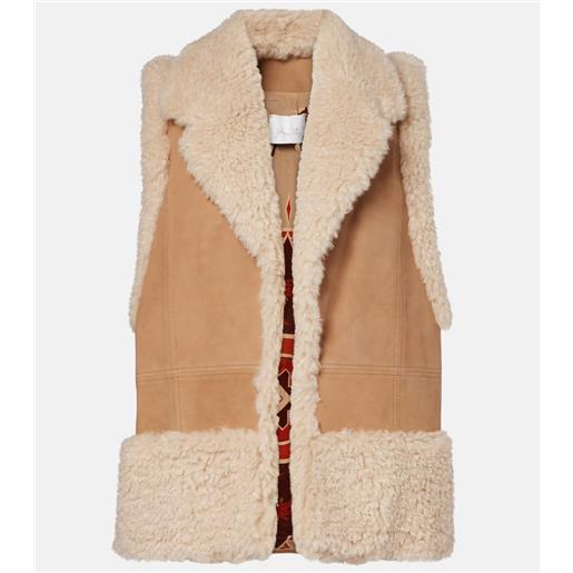 Johanna Ortiz gilet in suede