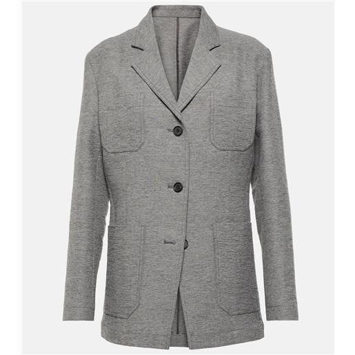 Toteme blazer aderente in misto lana