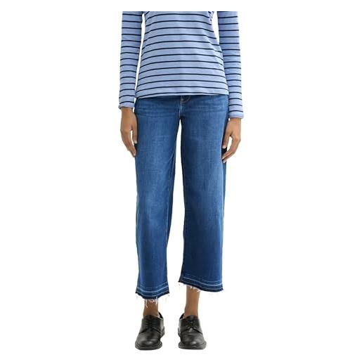 TOM TAILOR 1044595 jeans, 10113-clean mid stone blue denim, 27w x 28l donna