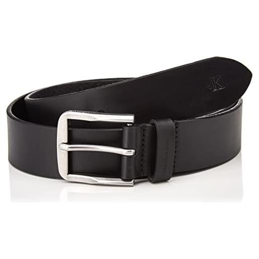 Calvin Klein Jeans classic buckle belt 35mm cintura, black, 110 cm uomo