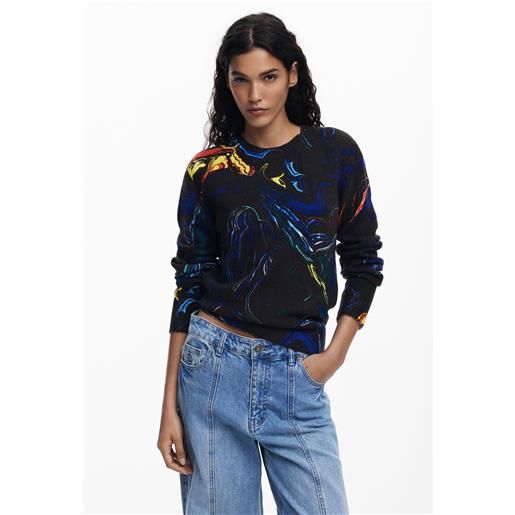 Desigual maglione disegnato da mr. Christian lacroix