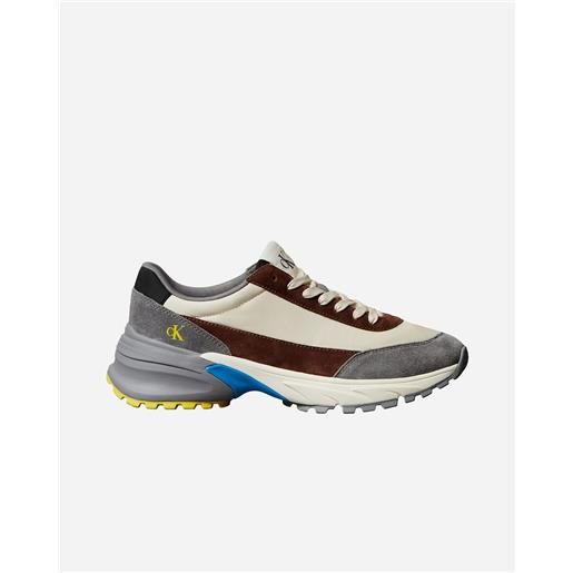 Calvin Klein Jeans hike runner casual m - scarpe sneakers - uomo - bianco