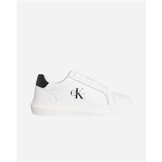 Calvin Klein Jeans chunky cupsole mono m - scarpe sneakers - uomo - bianco
