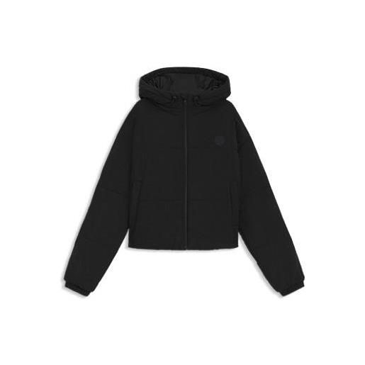 HUGO giubbotto imbottito relaxed fit con rivestimento idrorepellente con struttura a bolle, nero