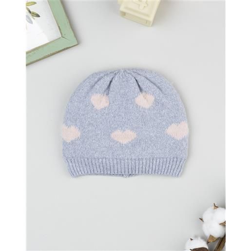 Prénatal berretto bimba grigio cuori