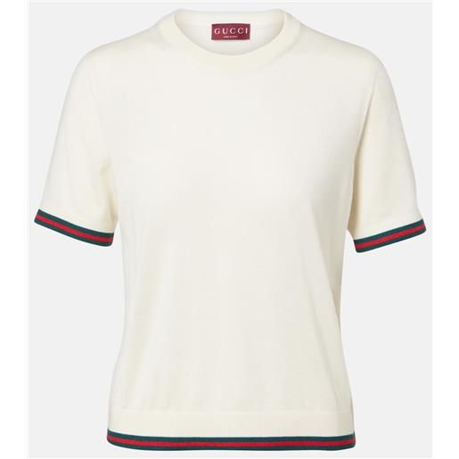 Gucci top in cashmere e seta