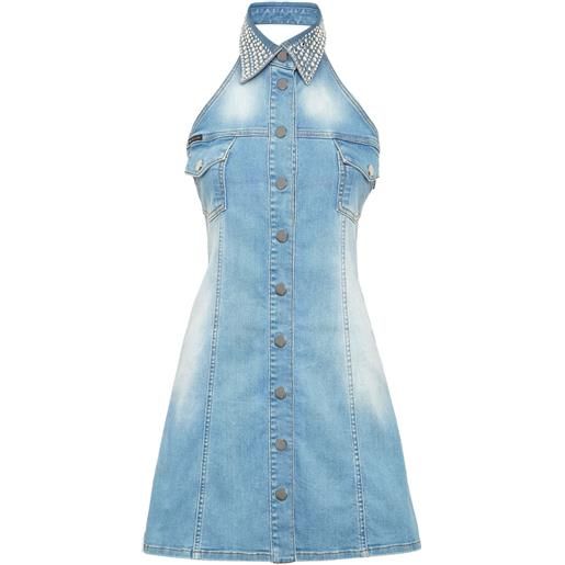 Philipp Plein abito corto denim - blu