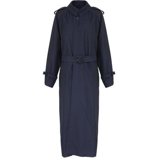 Maison Margiela impermeabile lungo - blu