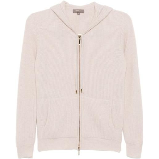 N.Peal felpa ada con cappuccio - toni neutri