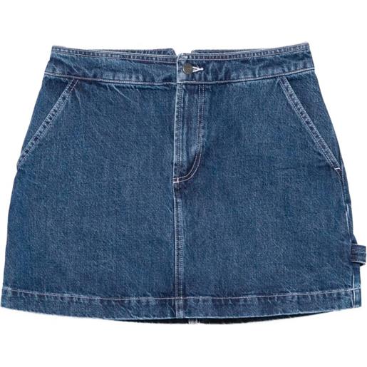 A.P.C. gonna svasata denim con tasche - blu