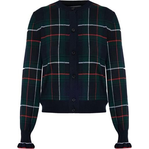 Alexander McQueen cardigan con ruches - verde