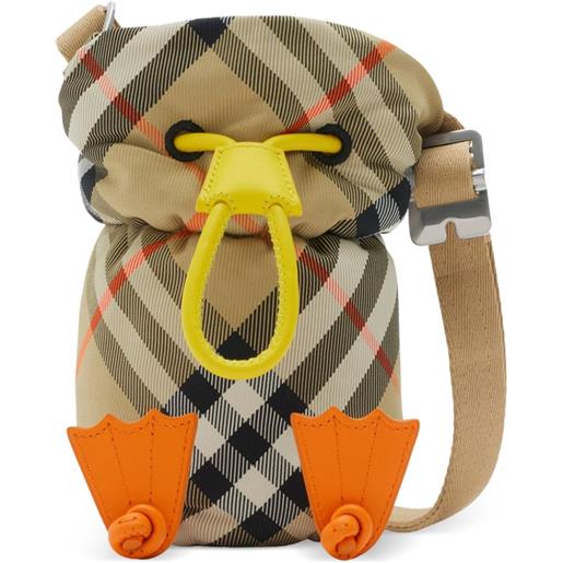 Burberry Kids portabottiglia waterbird a quadri - toni neutri