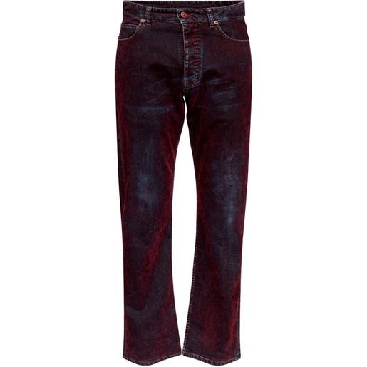 MM6 Maison Margiela jeans con cinque tasche - rosso