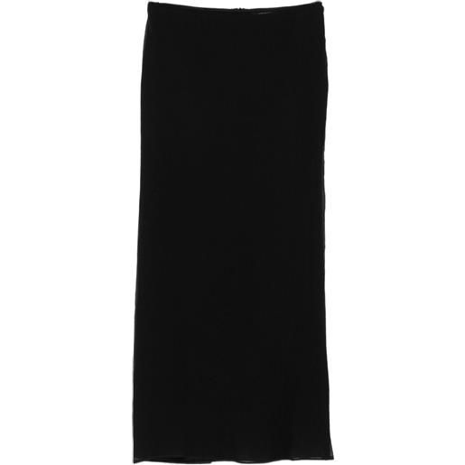 WARDROBE.NYC gonna midi a coste - nero