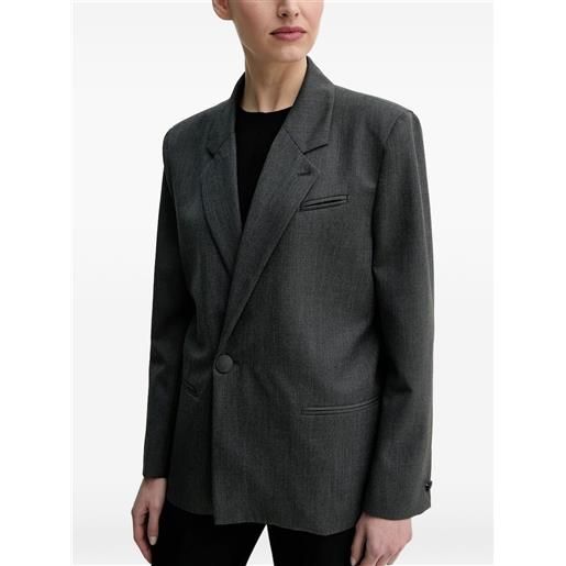 Won Hundred giacca con bottone singolo - grigio