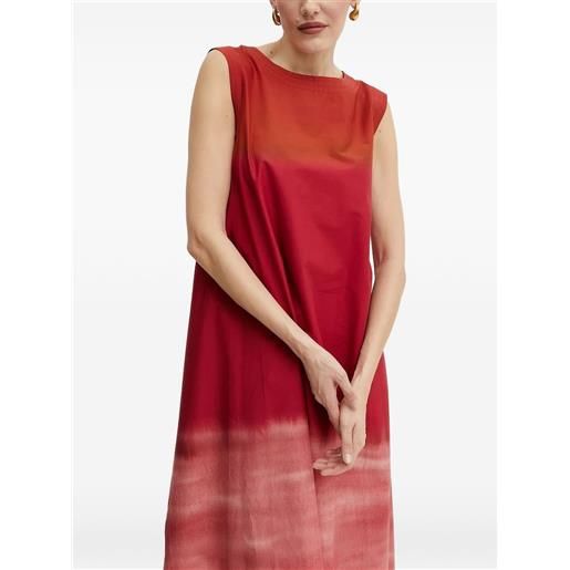 Liviana Conti abito con fantasia tie dye - rosso