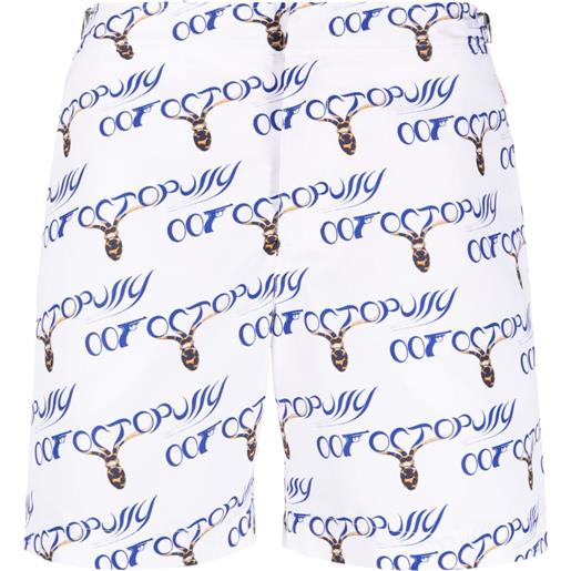 Orlebar Brown costume da bagno bulldog james bond - bianco