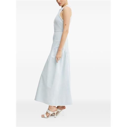 IVY OAK abito lungo denim smanicato - blu