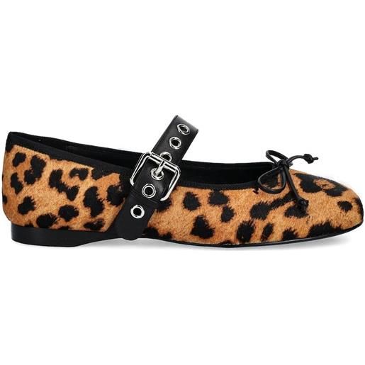 Jeffrey Campbell ballerine con fibbia - marrone