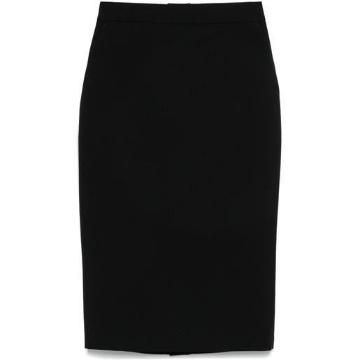 Alexander McQueen gonna midi in lana - nero