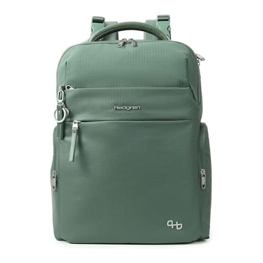 Hedgren tsutsumi, baby backpack + rfid unisex-adulto, verde (duck green), talla única