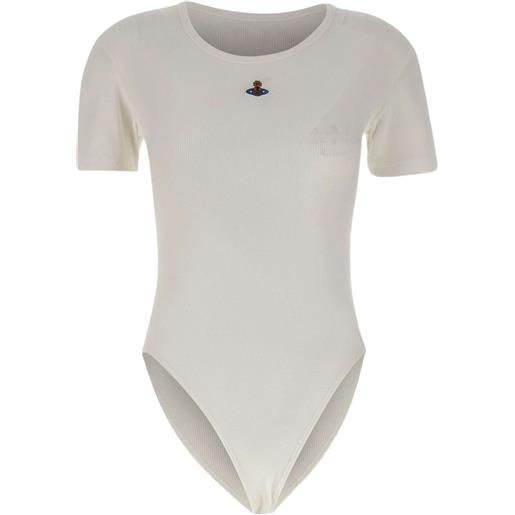 Vivienne Westwood body con decorazione orb - bianco