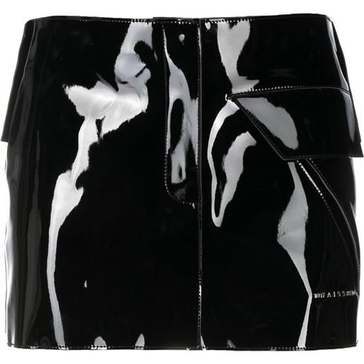 1017 ALYX 9SM minigonna con logo goffrato - nero