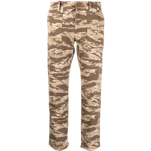 Nili Lotan pantaloni crop con stampa camouflage - toni neutri