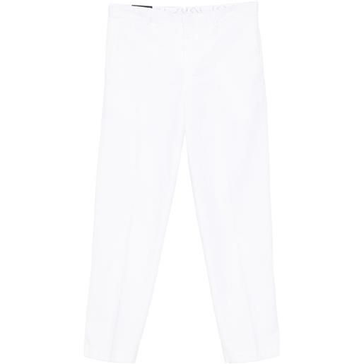 PT Torino pantaloni dritti in misto cotone - bianco