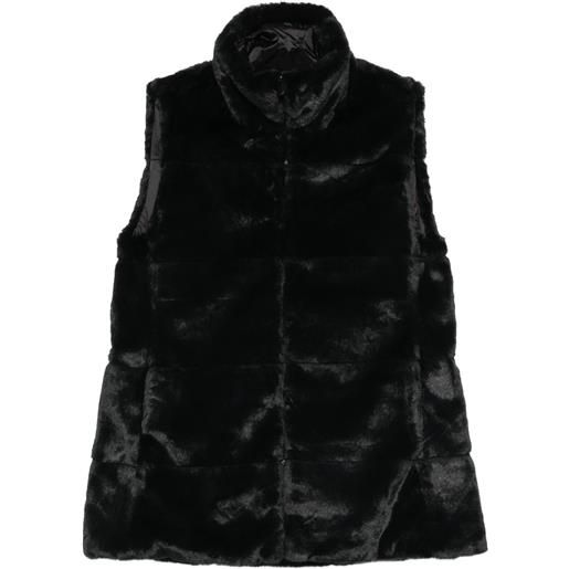 Save The Duck gilet in pelliccia sintetica - nero