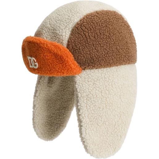 Dolce & Gabbana Kids cappello con logo - toni neutri