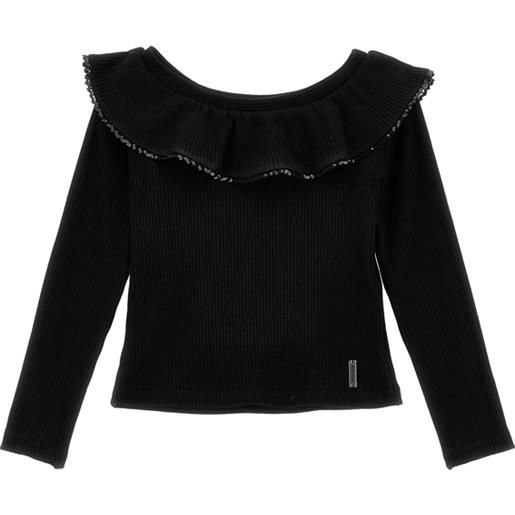 Monnalisa maglia costina con volant