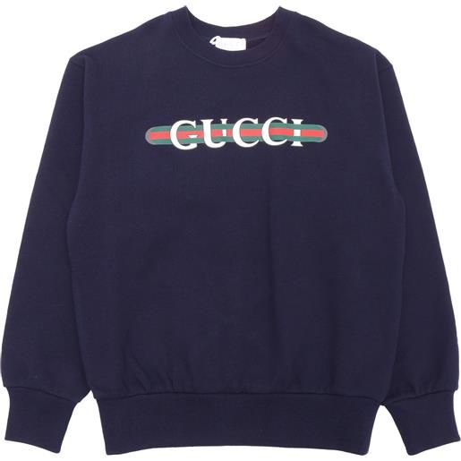 GUCCI KIDS j l/s sweatshirt felted cotton