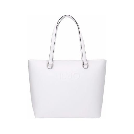 Liu Jo borsa tote halona in similpelle, aa5321 e0087 dust blue, 34 x 30 x 13 cm