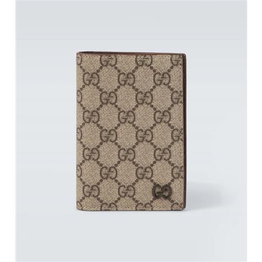 Gucci porta passaporto in canvas gg