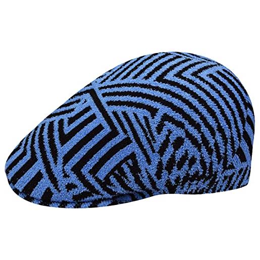 Kangol coppola virtual grid 507 donna/uomo - cappello piatto con visiera estate primavera/estate - xl (60-61 cm) nero-blu