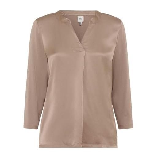 Brax style. Clarissa m solid hybrid t-shirt, 53 tortora, 42 donna